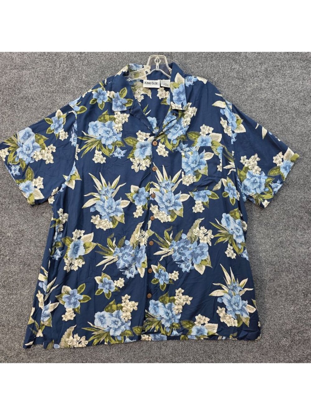 King Size Floral Hawaiian Shirt 2XL Beach Coastal Cruise Vacation Resort Island